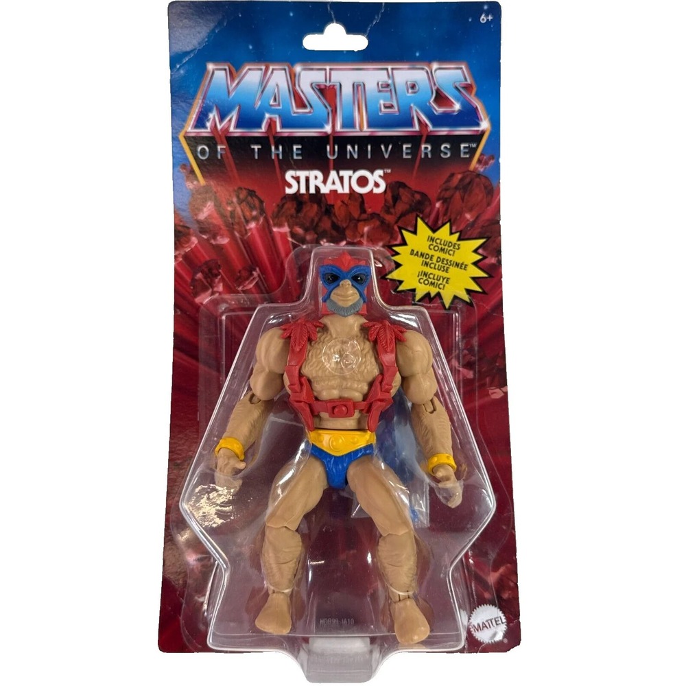 Masters of the Universe Origins Stratos Figure MOTU‎ Blue Mask Red Wings Sealed